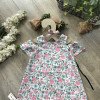 Váy hoa tay trễ nơ buộc size 4 -8  - VT20285-
